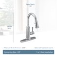 thumbnail image 5 of Moen 7260BL Belfield Single Handle Pull Down Kitchen Faucet in Matte Black, 5 of 5