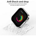 thumbnail image 3 of LAICAIW [3Pack] Hard PC Case Compatible with Apple Watch 40mm Seires SE 6 5 4 with Tempered Glass Screen Protector, Ultra-Thin Waterproof Protective Cover for iWatch (40mm, Black/Clear/Silver), 3 of 7