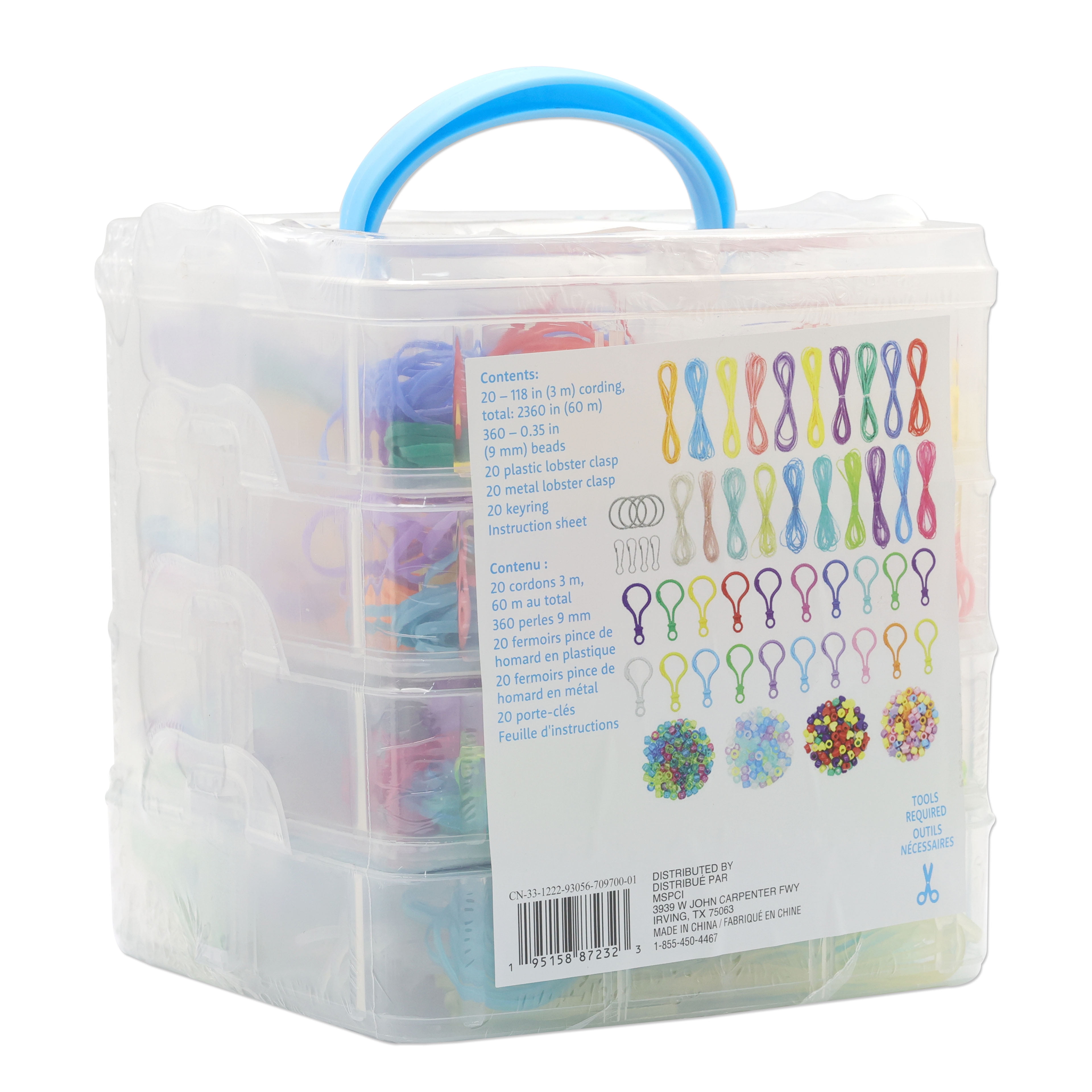 Plastic Lacing Kit by Creatology - Plastic Cord Gimp String Lanyard Weaving Kit. Make Key Chains - Jewelry - Bracelets - and Arts & Crafts - 1 Pack