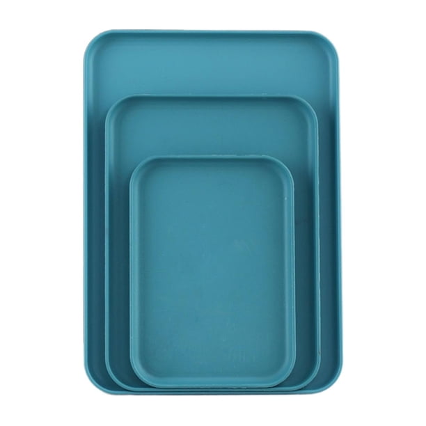 Juego de bandejas ZJDOAK: bandejas de plástico reutilizables para galletas, aperitivos, charcutería, refrigerios, postres y fiestas. Bandeja apilable para encimera de cocina, sin BPA.