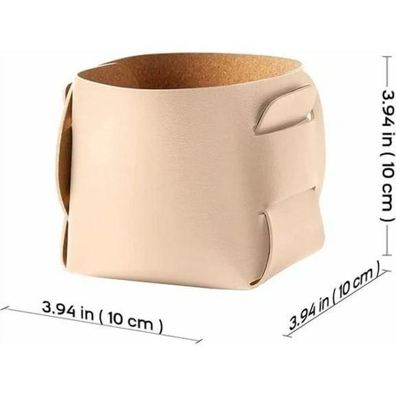 2-Pack Cork Leather Desk Organizer – Pen & Brush Holders