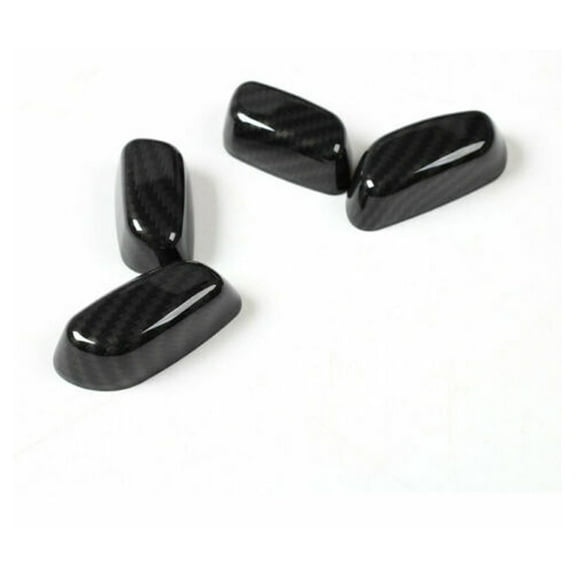 Geelife Seat Adjustment Switch Button Trim Cover for Chevrolet Camaro 17 Carbon Fiber M