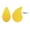 yellow, variant on Chunky Hoop Earrings for Women Post Teardrop Dupes Earrings Waterdrop Hypoallergenic Lightweight Earrings Trendy Jewelry for Women ( ER1223-Yellow)