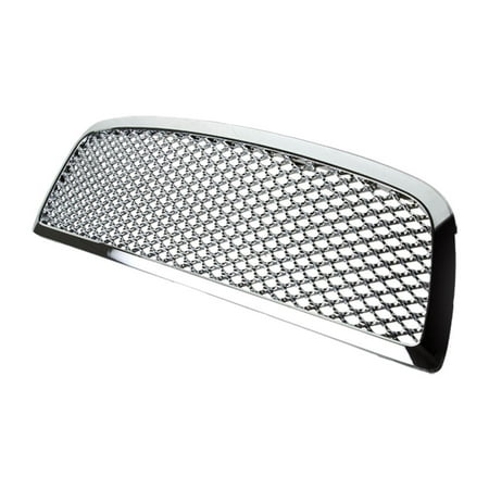 - For 09-12 Dodge Ram ABS Plastic Sport Mesh Front Bumper Grille (Chrome) - 4th Gen DS DJ 10 11