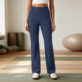 thumbnail image 5 of Women's Stretch Straight Leg Dress Work Pants Business Casual Trousers Breathable Yoga Pants, 5 of 9