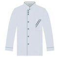 thumbnail image 2 of Unisex Short Long Sleeve Chef Jacket Coat Hotel Kitchen Service Uniform Workwear, 2 of 5
