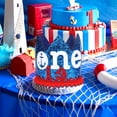 thumbnail image 3 of 1st Birthday Hat - Glitter Crown, Nautical Theme First Birthday Decoration Sapphire Blue, One Year Old Party Supplies Favors Photo Booth Props, 3 of 7