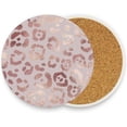 thumbnail image 2 of GZHJMY Leopard Print Round Coasters for Drinks,Absorbent Heat Resistant Coaster for Tabletop Protection,Suitable for Kinds of Cups, Wooden Table, Home Decor 2pcs, 2 of 6