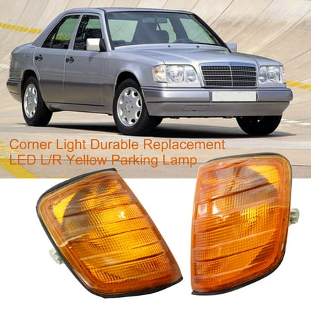 

GWONG Corner Light Durable Replacement LED L/R Yellow Parking Lamp 1248261143 1248261243 for Mercedes-Benz W124 E280 300CE E300 E420