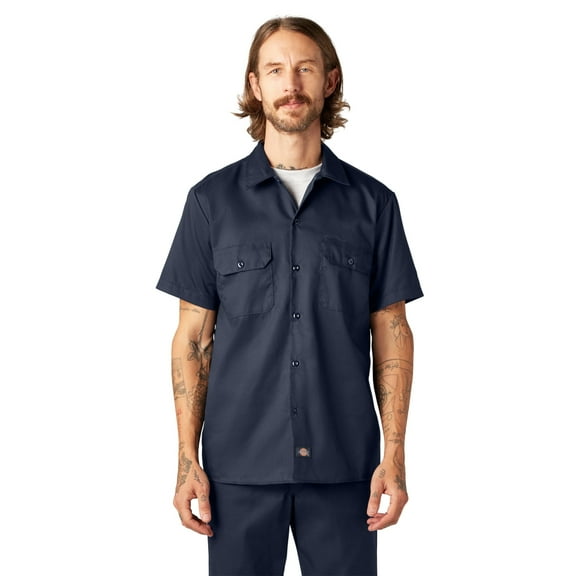 Dickies Men's FLEX Slim Fit Short Sleeve Work Shirt