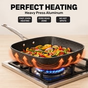 Granitestone 20 Pc Complete Pots and Pans Set Non Stick, Pot and Pan Set Cookware Set with Deep Frying Pan and Bakeware, Non Stick Pots and Pan Set with Utensils, Oven/Dishwasher Safe, Black