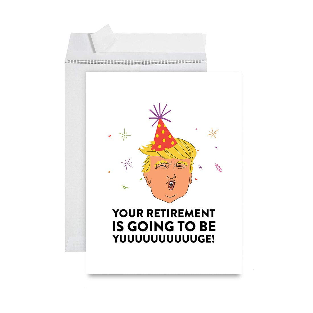 Andaz Press Funny Jumbo Retirement Card With Envelope , Greeting Card