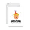 Koyal Wholesale Funny Jumbo Retirement Card With Envelope , Greeting Card, Trump Retirement is Yuuuuuge