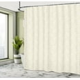 thumbnail image 4 of Ambesonne Traditional Shower Curtain, Swirly Curving Stripes, 69"Wx75"L, Fawn and Off White, 4 of 4