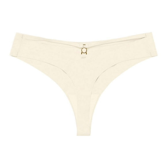 Ruyang Women's Underwear Seamless Thongs No Show Thong Breathable Low Rise Panties Underwear Swimwear for Women Bikini Brief