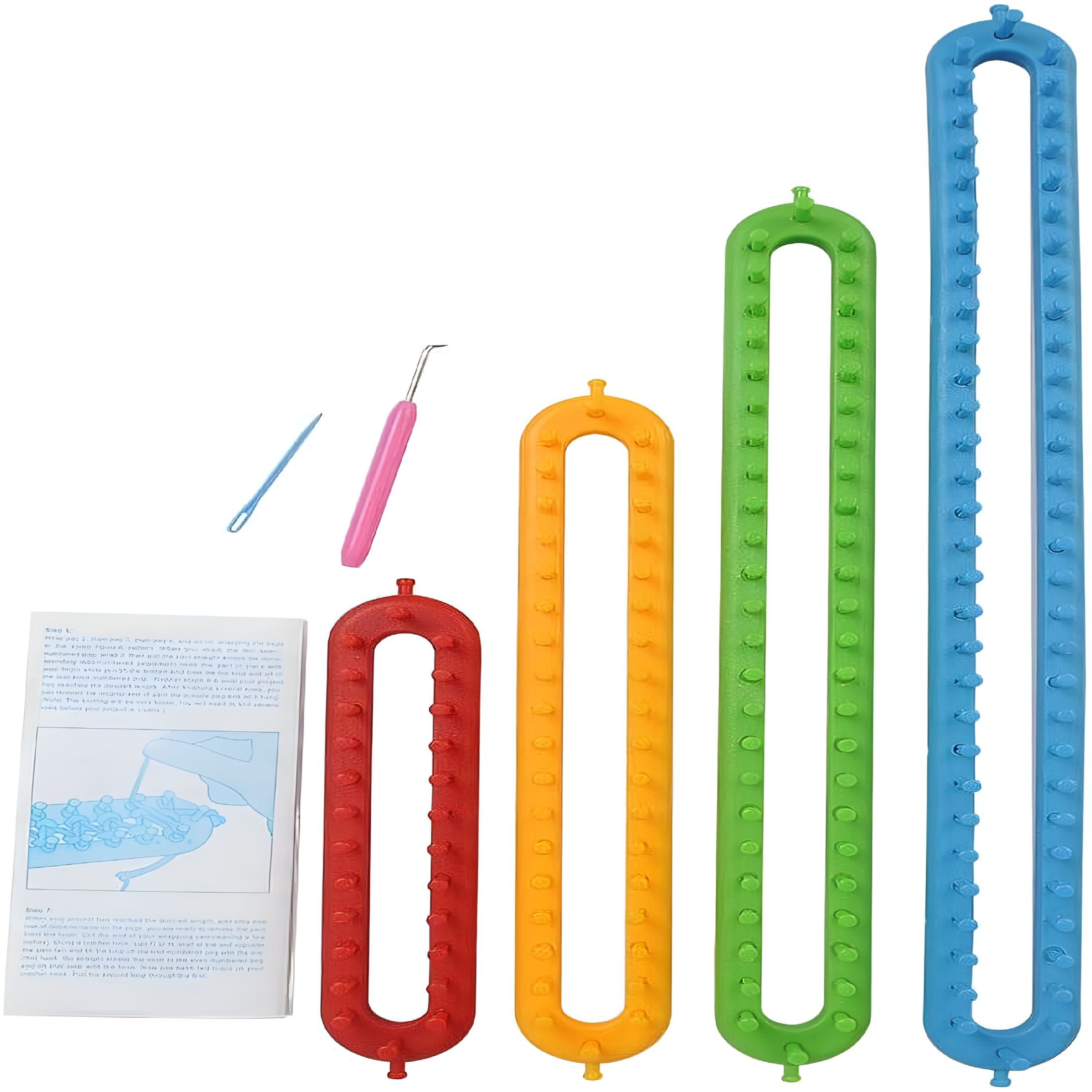 TUWAFE 2026 New 1Pcs Long Knitting Loom Diy Weaving Loom for Scarf Sweater Shawl Stitch Knit Weaving Tool with 62 Pegs for Crafts Diy Home