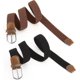 thumbnail image 1 of Paquete de 2 cinturones elásticos trenzados para mujer, cinturón elástico, cinturones de tela elásticos para hombre, cinturones para mujer para jeans, 1 of 4