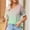 Green, variant on Short Sleeve Tops for Women Trendy Green V-Neck Gradient Refreshing T-Shirts Women'S Tops