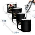 thumbnail image 4 of 3drose, Colorful Red and Pink Flowers Image of Gold Happy Quinceanera, 11oz Magic Transforming Mug, 4 of 7