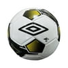Umbro Pivot Soccer Ball, Size 5, White, Black, Gold Trim