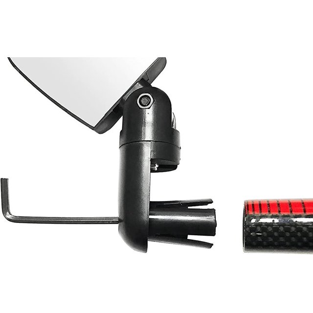 Espejos para bicicleta y motocicleta ZefeiWu Paquete de 2 Rotación de 360 grados flexible