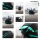 thumbnail image 5 of Casco de moto HAX Obsidian integral con doble visera, negro mate, color Aqua S, 5 of 6
