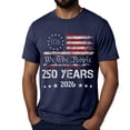 thumbnail image 4 of American Flag Shirt Women's USA American Flag Patriotic Fourth of July Independence Day Short Sleeve T-shirt Graphic Tee Graphic Dark Blue,S, 4 of 6