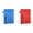 Blue+Red, variant on 1 PCS Pocket Blanket Foldable Picnic Mat - 43.3 x 27.5 Inch Waterproof Ground Sheet for Beach, Camping, Hiking - Lightweight Portable Outdoor Mat with Hand Strap (Red)