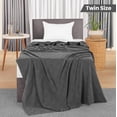 thumbnail image 2 of Manta Utopia para ropa de cama, color gris ahumado, 100% algodón, doble, 220 x 180 cm, 2 of 7