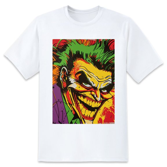 Basic Oversize Tees For WomenClown Loose Boyfriend Shirts Casual Blouse round neck