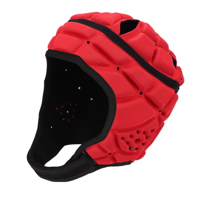 Youth Soft Shell Helmet for Soccer Rugby Football, with EVA Sponge, for Head Protection Kids Adults, Rugby Headguard, Ventilated Design, Adjustable Strap, Suitable for Various