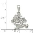 thumbnail image 2 of 925 Sterling Silver Dragon Shaped Pendant, 2 of 2