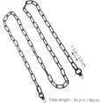 thumbnail image 2 of Black Hanging Chain Kit Small Chain for Hanging Decorative Chains for Hanging Lighting Fixture Chains Hanging Lights with Chains Hanging Chains for Planters Chain Link Iron, 2 of 5
