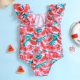 thumbnail image 5 of Laklulu Girls' swimwear Girls bathing suit Girls Swimsuit One Piece Ruffle Bathing Suit Girls Swimwear Print one piece swimsuit for girls, 5 of 6
