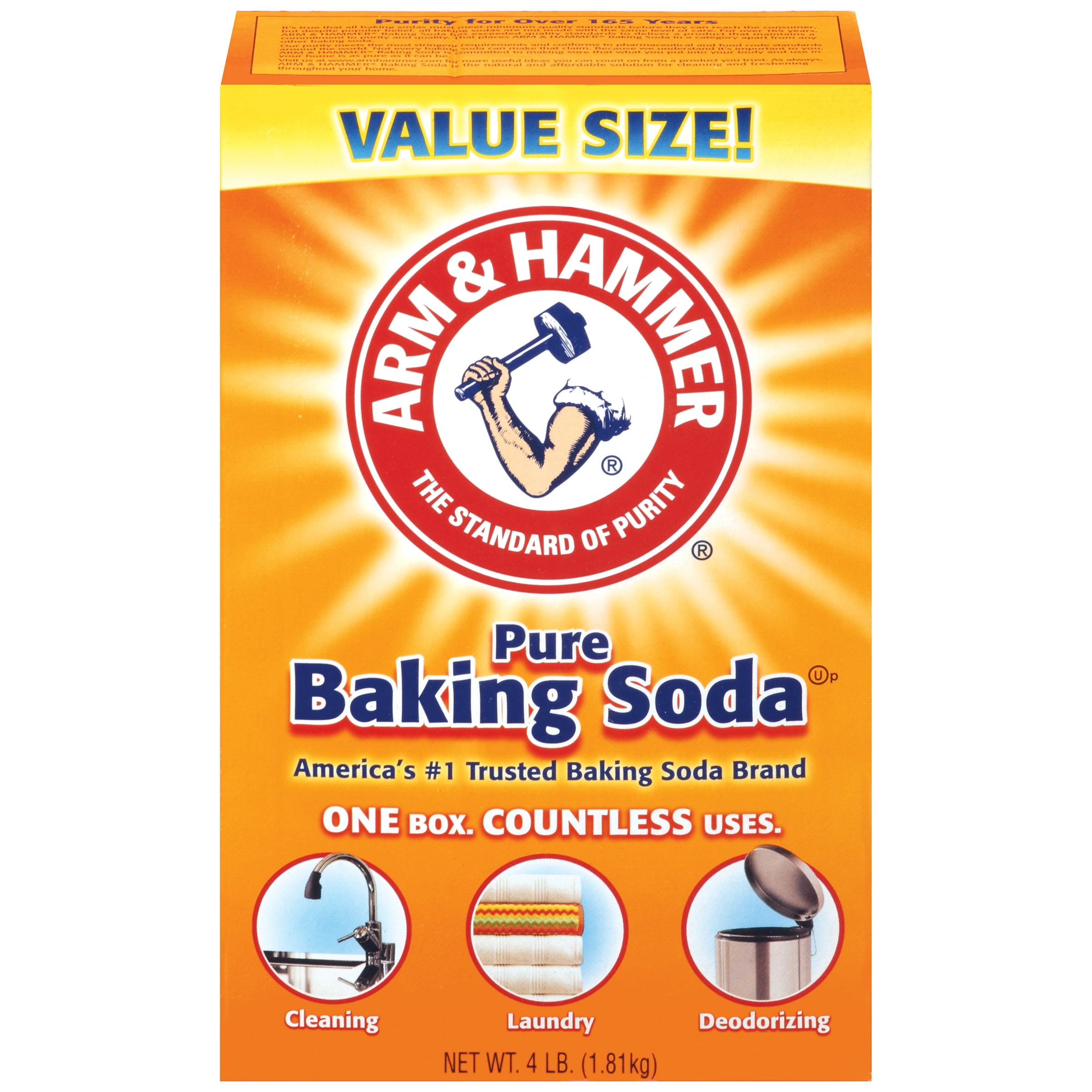 Arm Hammer Pure Baking Soda, 4 lb 2Day Shipping new eBay