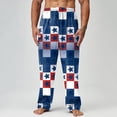 thumbnail image 2 of JLFKNG Mens Casual Pants Independence Day Patriotic Printed Pajama Pants Ankle Length Breathable Loose Fit Mens Dailywear, 2 of 4