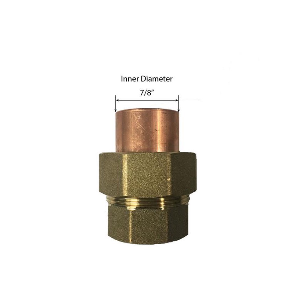 Libra Supply 3/4 inch Lead Free Copper Sweat Female Union C x F (Copper