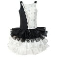thumbnail image 1 of Robe Fille Noire Blanche Contrastée Tutu Dansante 4 Ans, 1 of 7