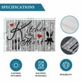 thumbnail image 6 of Grey Kitchen Knife Fork Placemats Set of 6, Fork Wooden Modern Art Placemats for Dining Table, Place Mats for Kitchen Tabletop, Waterproof Wipeable Dining Table Mats Set, 6 of 9