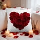 thumbnail image 1 of Funda de almohada para San Valentín, funda de cojín con estampado de corazones a rayas, funda de almohada decorativa para dormitorio, funda de almohada estampada de poliéster, 1 of 6