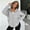 Light Gray, variant on Zip Up Hoodie Women Long Sleeve Full Zipper Oversized Sweatshirt Comfy Travel Track Jacket Fall Clothes with Pockets, XL
