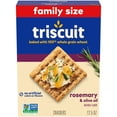 thumbnail image 3 of (3 pack) Triscuit Rosemary & Olive Oil Whole Grain Wheat Crackers, Snack Crackers, Family Size, 12.5 oz, 3 of 22