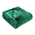 thumbnail image 2 of Premium 100% Micro-Polyester Fleece Blanket, Ultra-Plush , Soft, Breathable, All-Season, Perfect for Bed or Couch, Blanket Set , Throw, Evergreen by Blue Nile Mills, 2 of 7