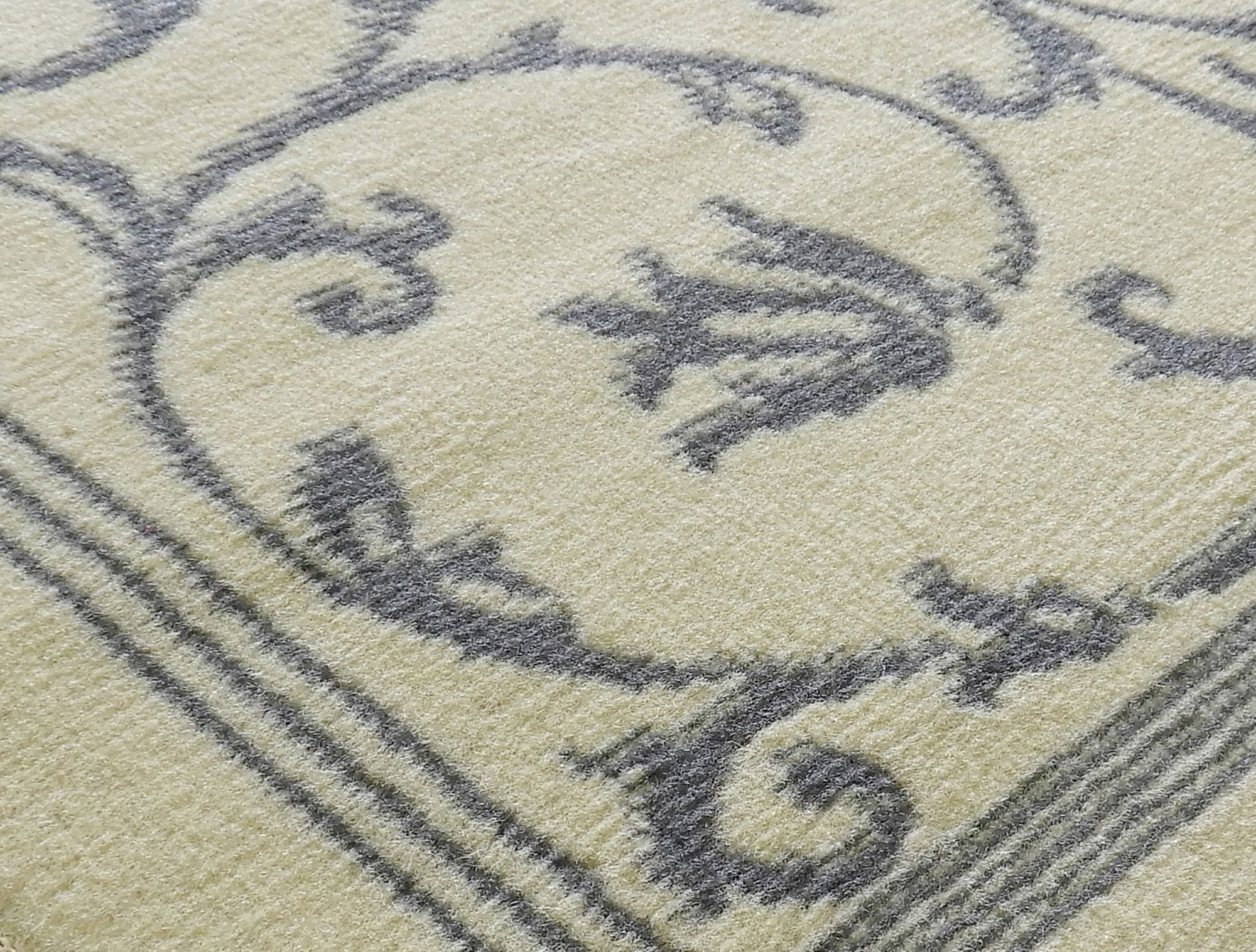 Belfort BM20C Vines Ivory scroll Transitional ivory Area Rug, 9'x12'