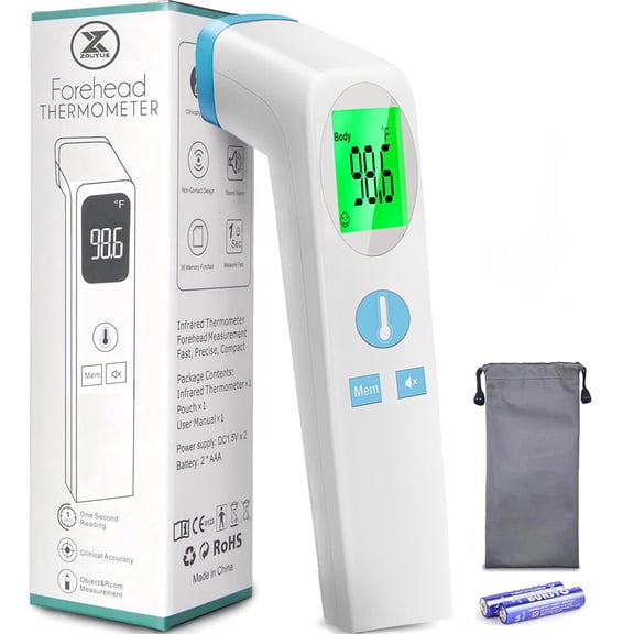 Digital Thermometer for Adults and Kids, Fast Accurate Baby Thermometer with Fever Alarm & Mute Mode -Take Quick Temperature Easily (Black)