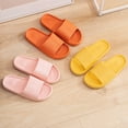 thumbnail image 5 of CheerKidz Non Slip Couples Shoes for Men and Women Breathable Bathroom House Slippers with Soft Cushion Indoor Outdoor Shower Beach Pool Shoes Lightweight for Summer Walking(Orange,US:7.5), 5 of 7