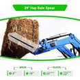 thumbnail image 2 of 39" Hay Bale Spear 3000 LBs Capacity, C-2 Bale Spike Square Tapered Forged - 1 3/4" Conus 2, Bale Hay Spike with Hex Nut & Weld in Sleeve (1), 2 of 5