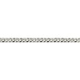 thumbnail image 2 of Sterling Silver 4mm Beveled Curb Chain (20 X 4) Made In Italy qfb100-20, 2 of 5
