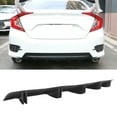 thumbnail image 2 of Ikon Motorsports Rear Diffuser Shark Fin Compatible With Universal 2PCS Design 33 Matte Black Rear Bumper Lip 5 Fins PP, 2 of 9