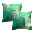 thumbnail image 1 of Juego de 2 fundas de almohada decorativas contemporáneas con ilustraciones turquesas y grises, funda de cojín de 45*45CM, 1 of 5
